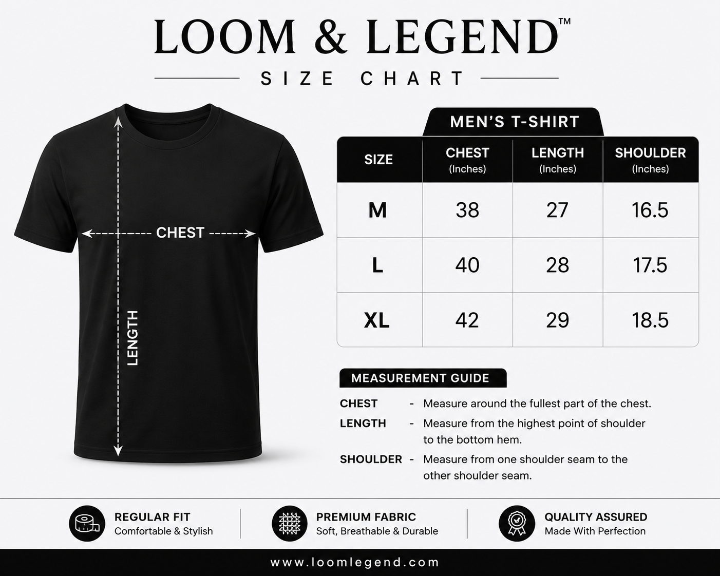 LOOM & LEGEND Wolf Back Print Black T-Shirt for Men | Regular Fit | Half Sleeve | Round Neck - Image 5